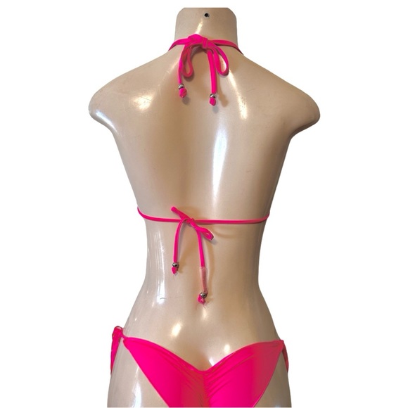 Vitamin A Luna Fringe Triangle bikini Top EUC - Picture 3 of 5